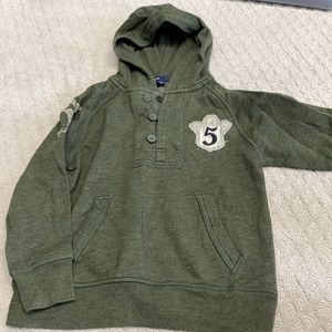 Gap boys green hoodie